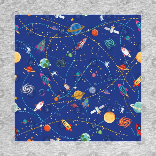 Space rocket pattern by Arch4Design